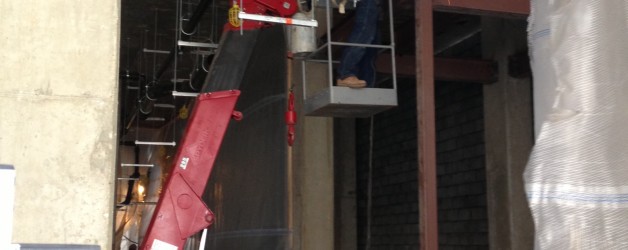 Spydercrane with manbasket